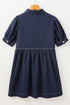 'Zadie' Puff Sleeve Denim Mini Dress - Celes Fashion
